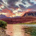 Cardenas Camp Grand Canyon Colorado River Sunset